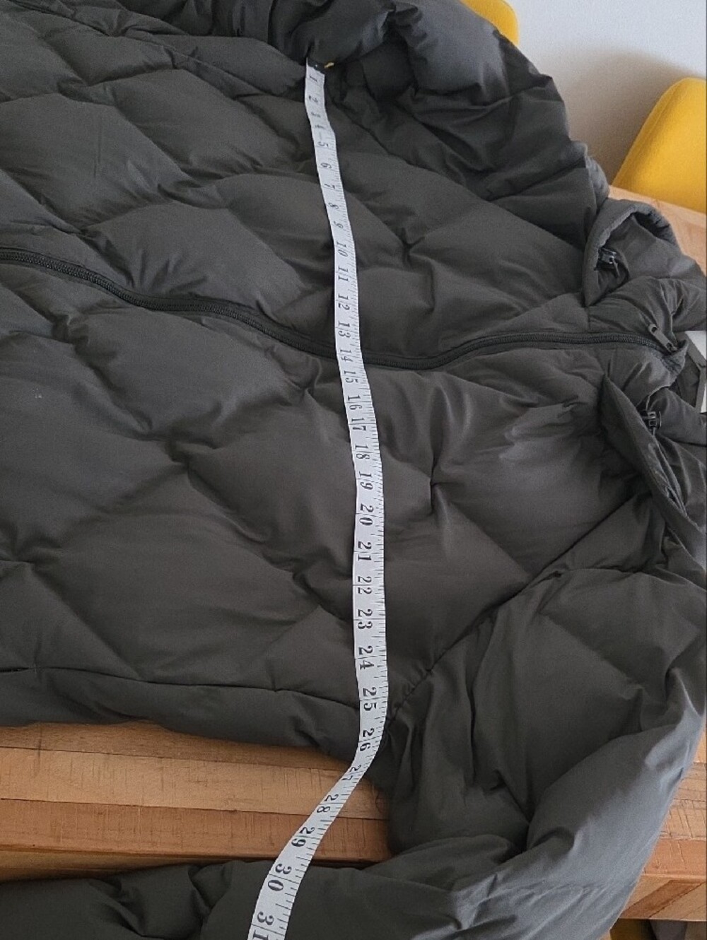 Reitmans Dark Green Gray Hooded Quilted Puffer Coat 3X - Picture 7 of 9